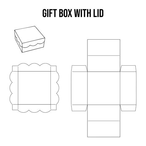 small box with lid template